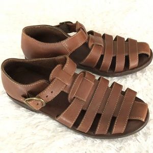 L.L. Bean Women’s Leather Brown Fisherman Sandals